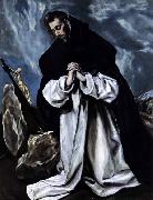 GRECO, El St Dominic in Prayer Spain oil painting artist